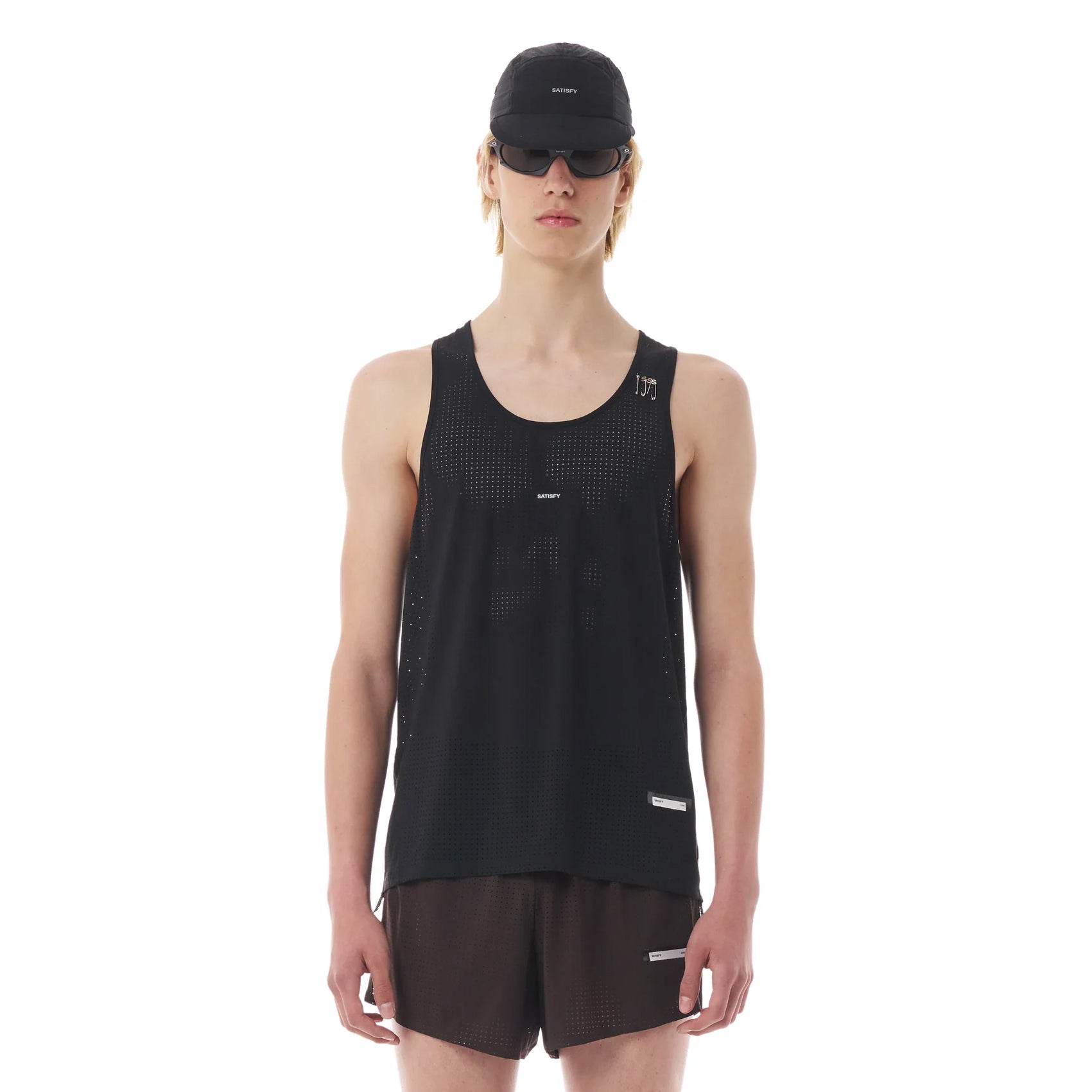 Mens Satisfy Space-O Running Singlet