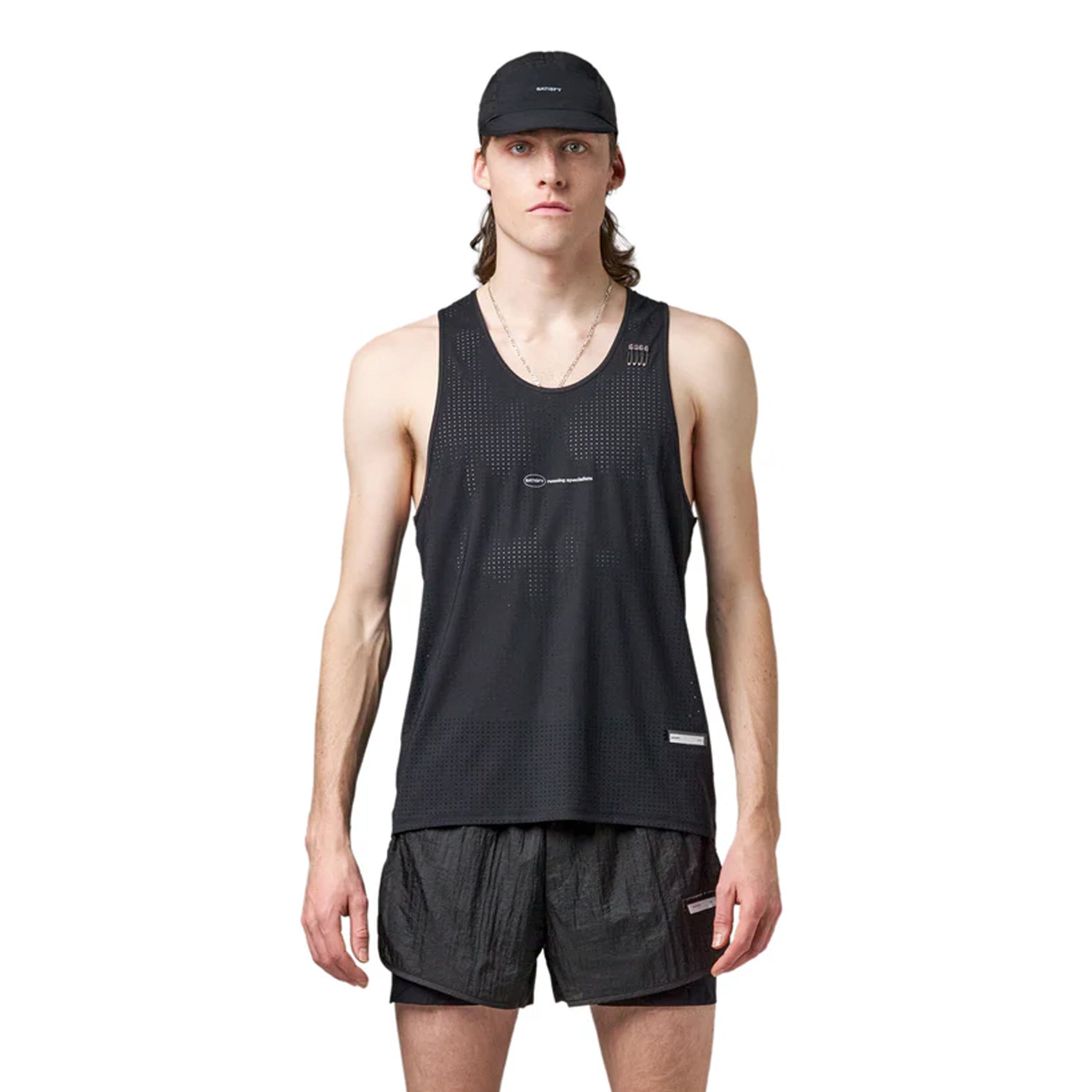 Mens Satisfy Space-O Running Singlet (2024)