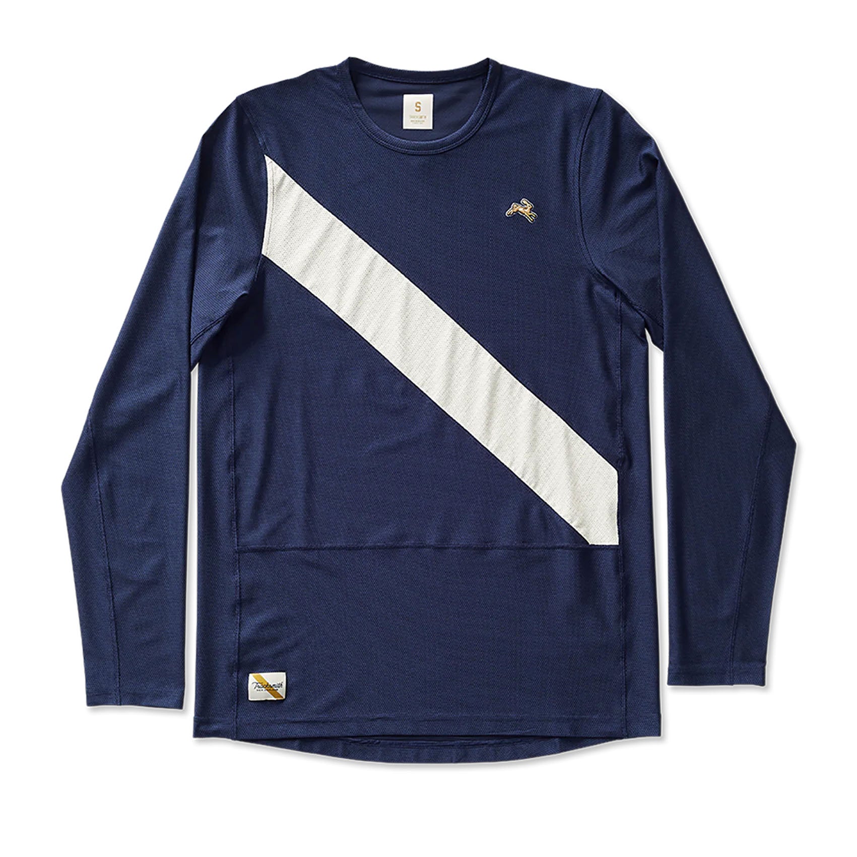 Mens Tracksmith Van Cortlandt Long Sleeve Running T-shirt