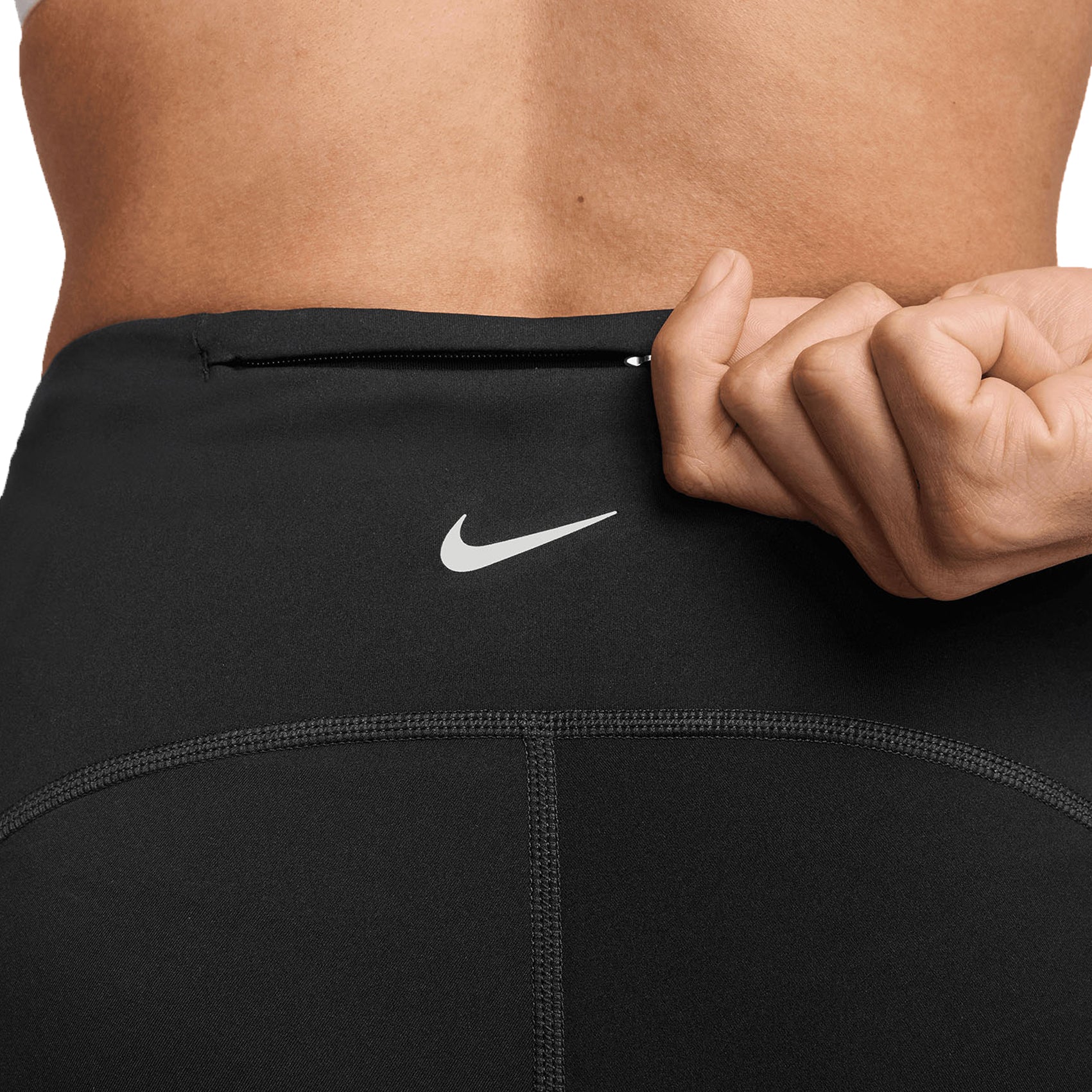 Womens Nike Swift High-Waisted 4 Inch Tight Running Shorts with Pockets