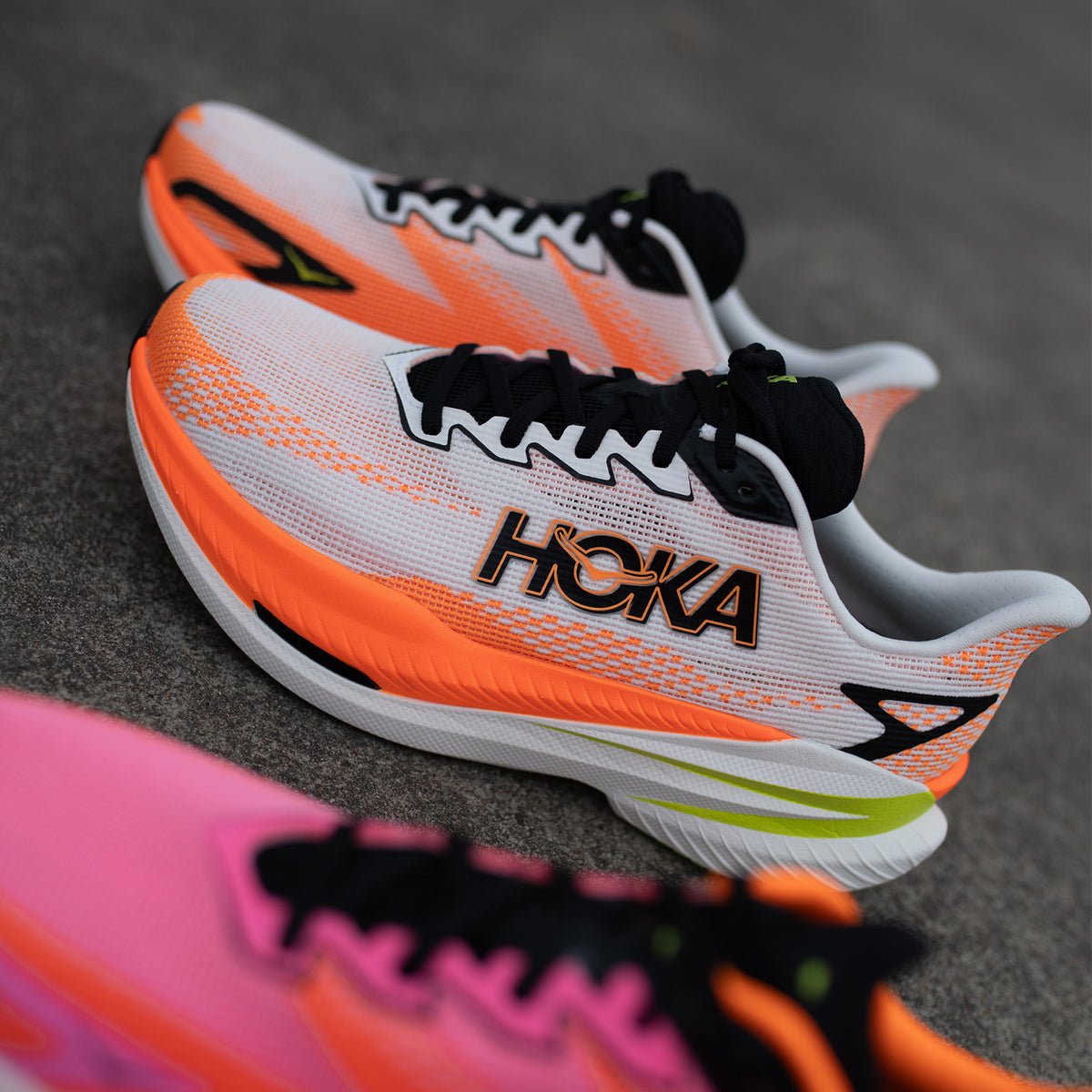 Mens HOKA Mach X 3 | Versatile Super Trainer | Tempo & Racing | White ...