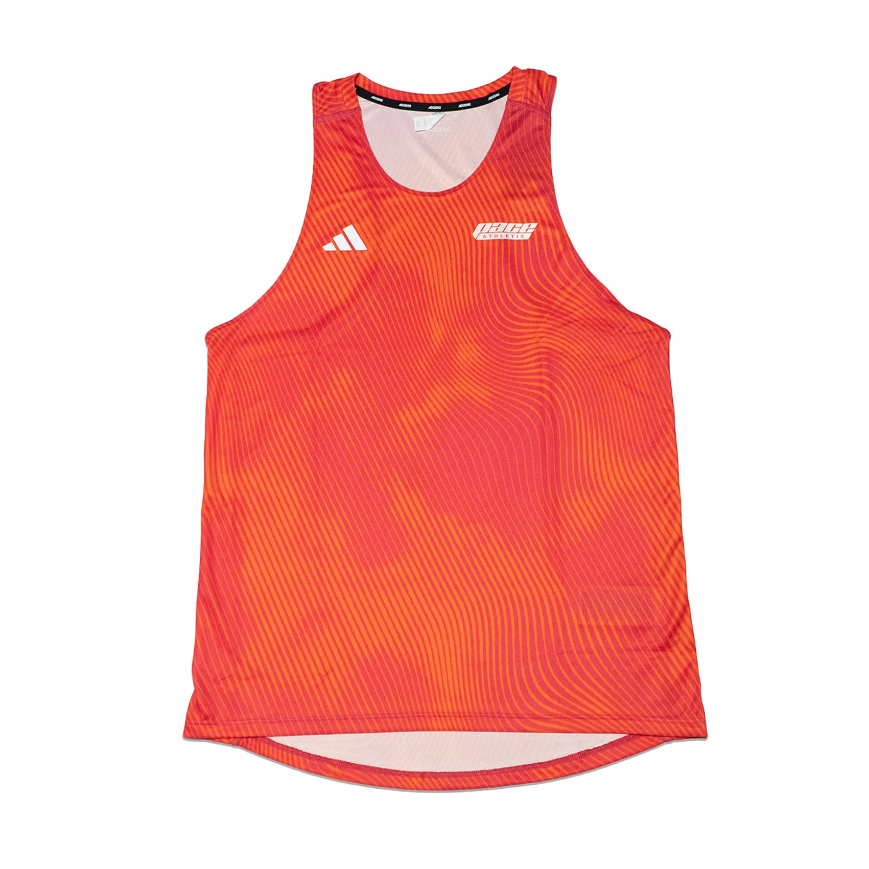 Mens Adidas x Pace Athletic Adizero Running Singlet