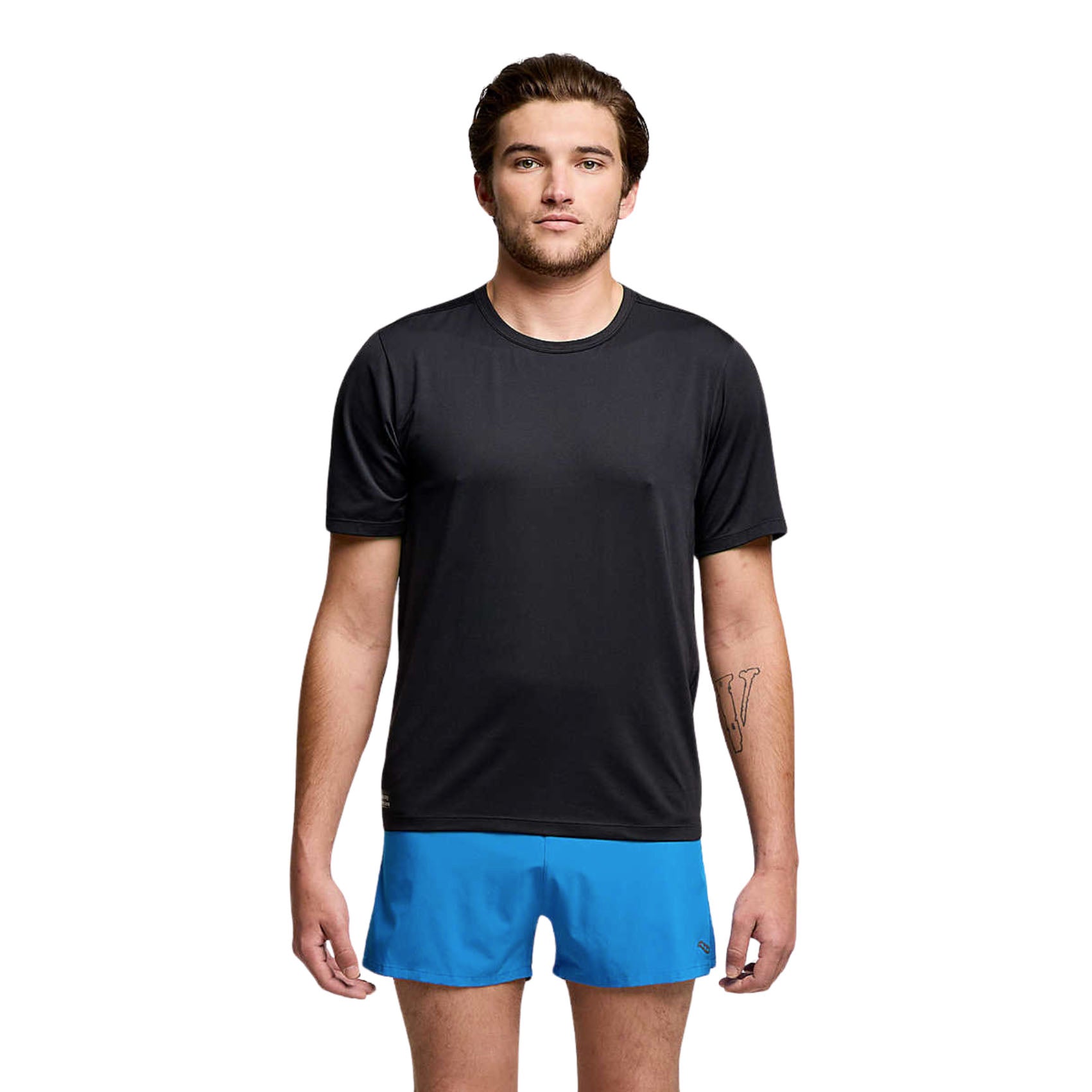 Mens Saucony Stopwatch Short Sleeve Tee