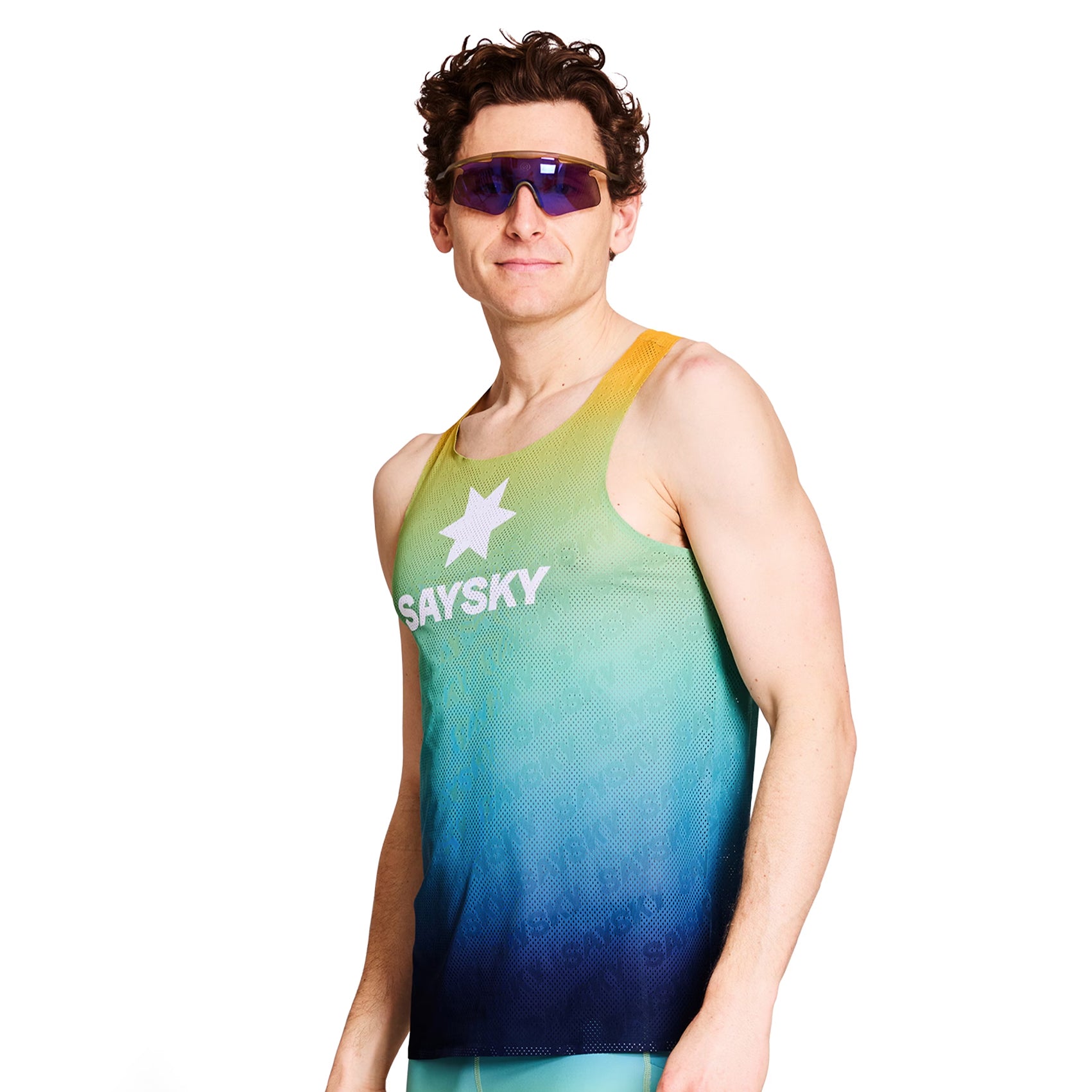 Mens Saysky Drip Dye Flow Air Singlet