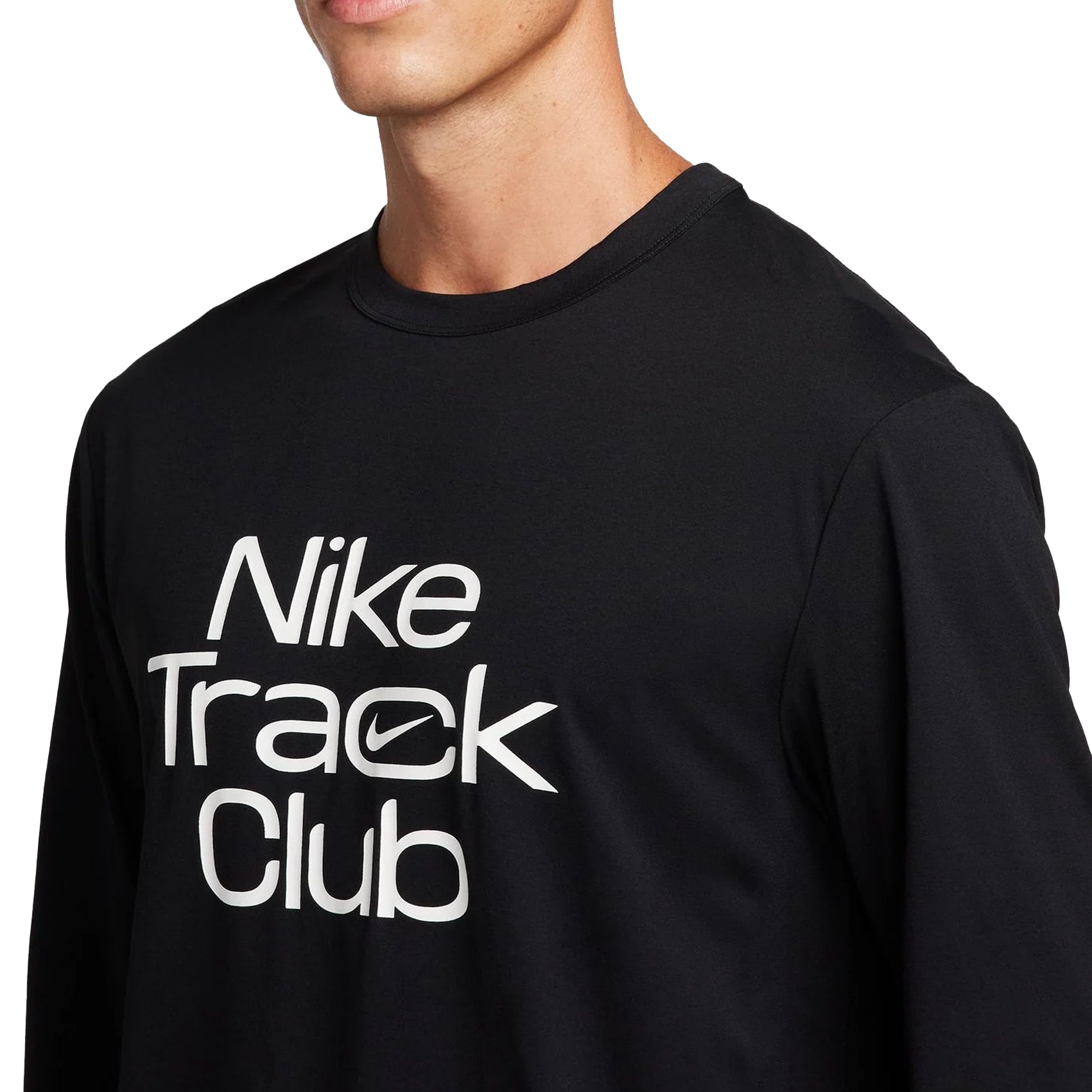 Mens Nike Track Club Dri-FIT Long-Sleeve Running Top