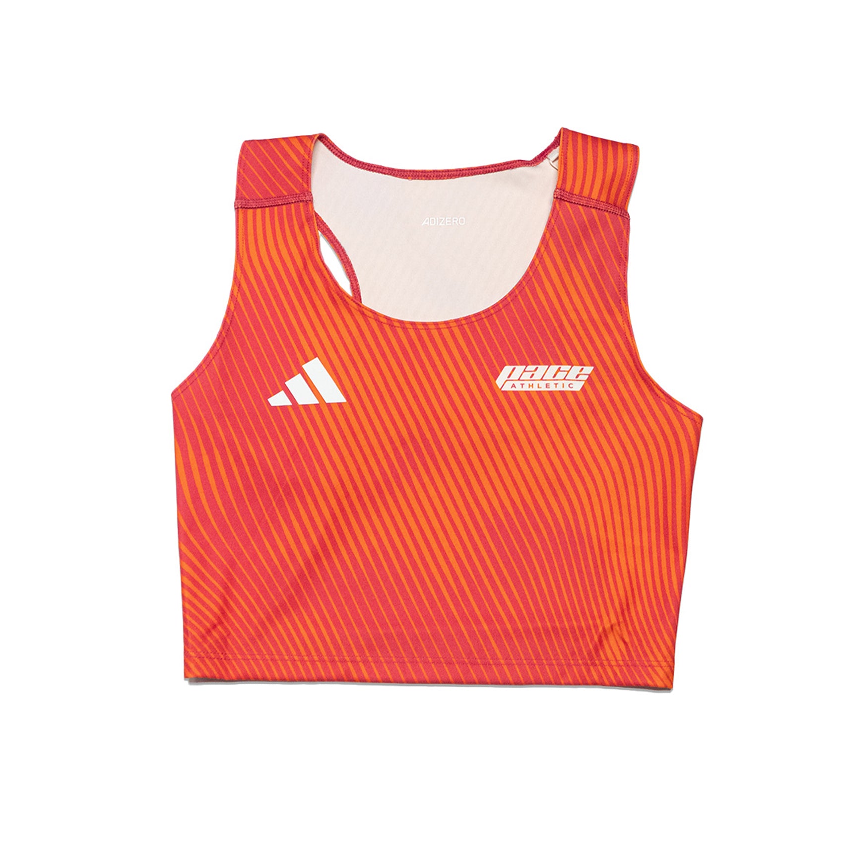 Womens Adidas x Pace Athletic Adizero Running Crop Top