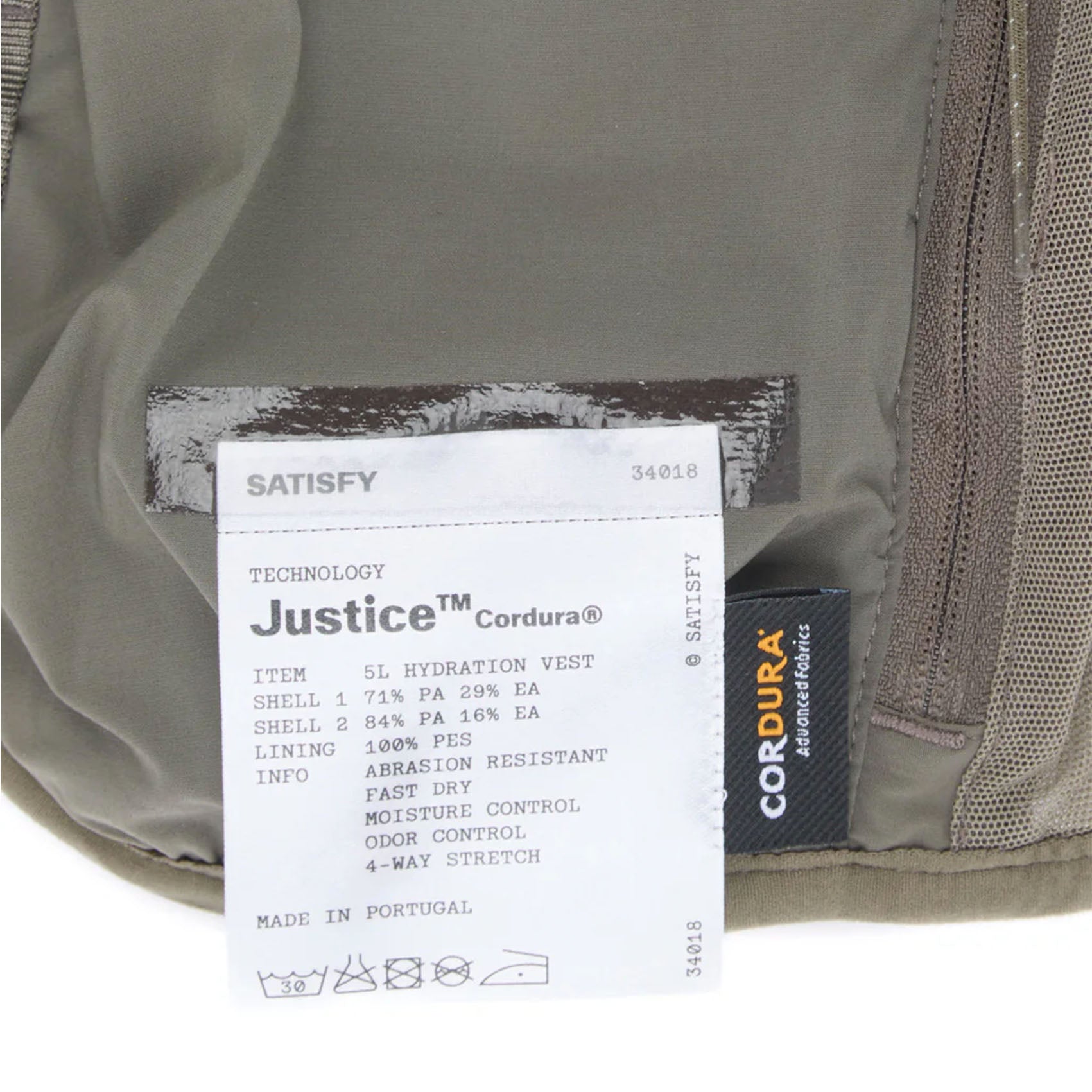 Unisex Satisfy Justice Cordura Hydration Vest 5L