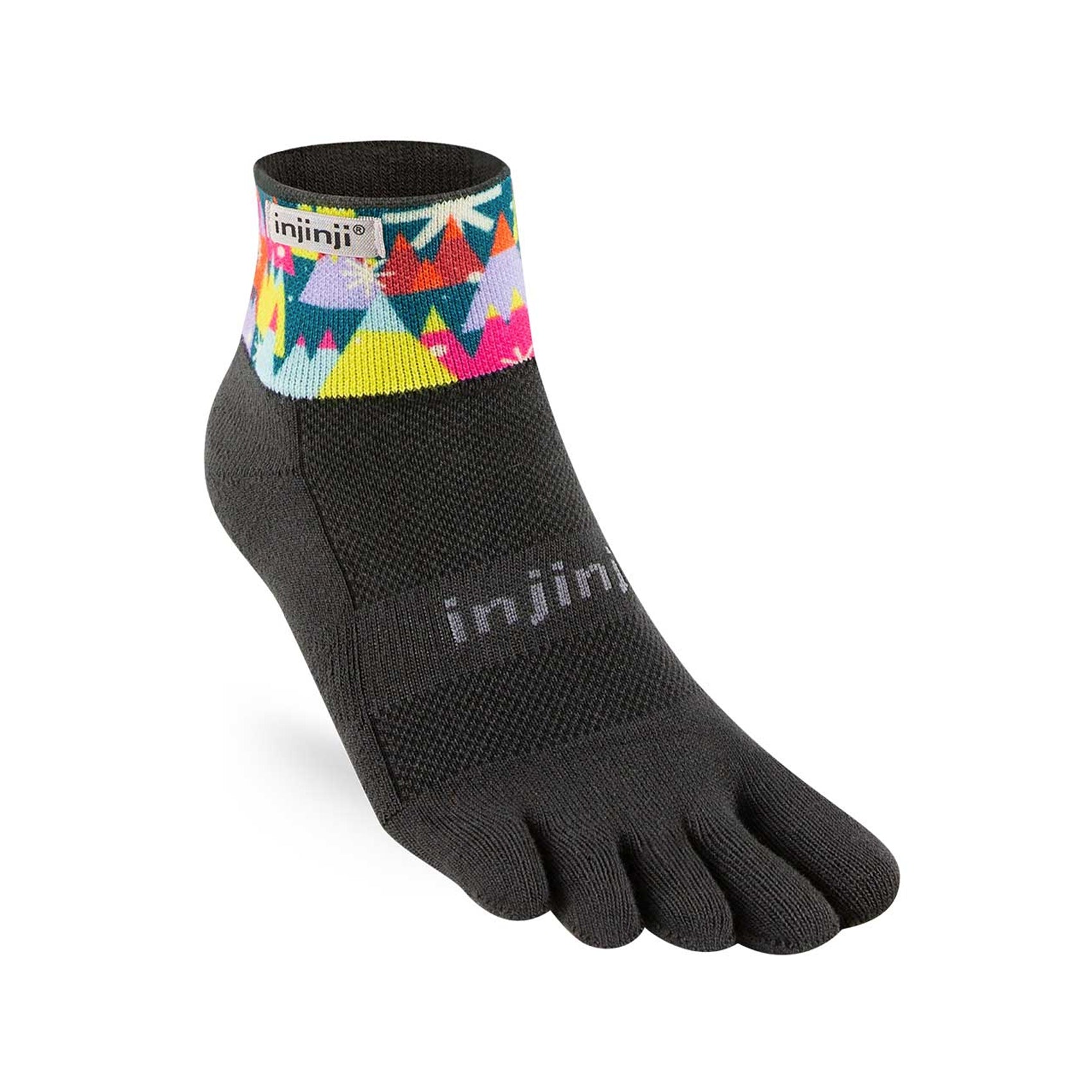 Unisex Injinji Trail Spectrum Midweight Mini-Crew Socks