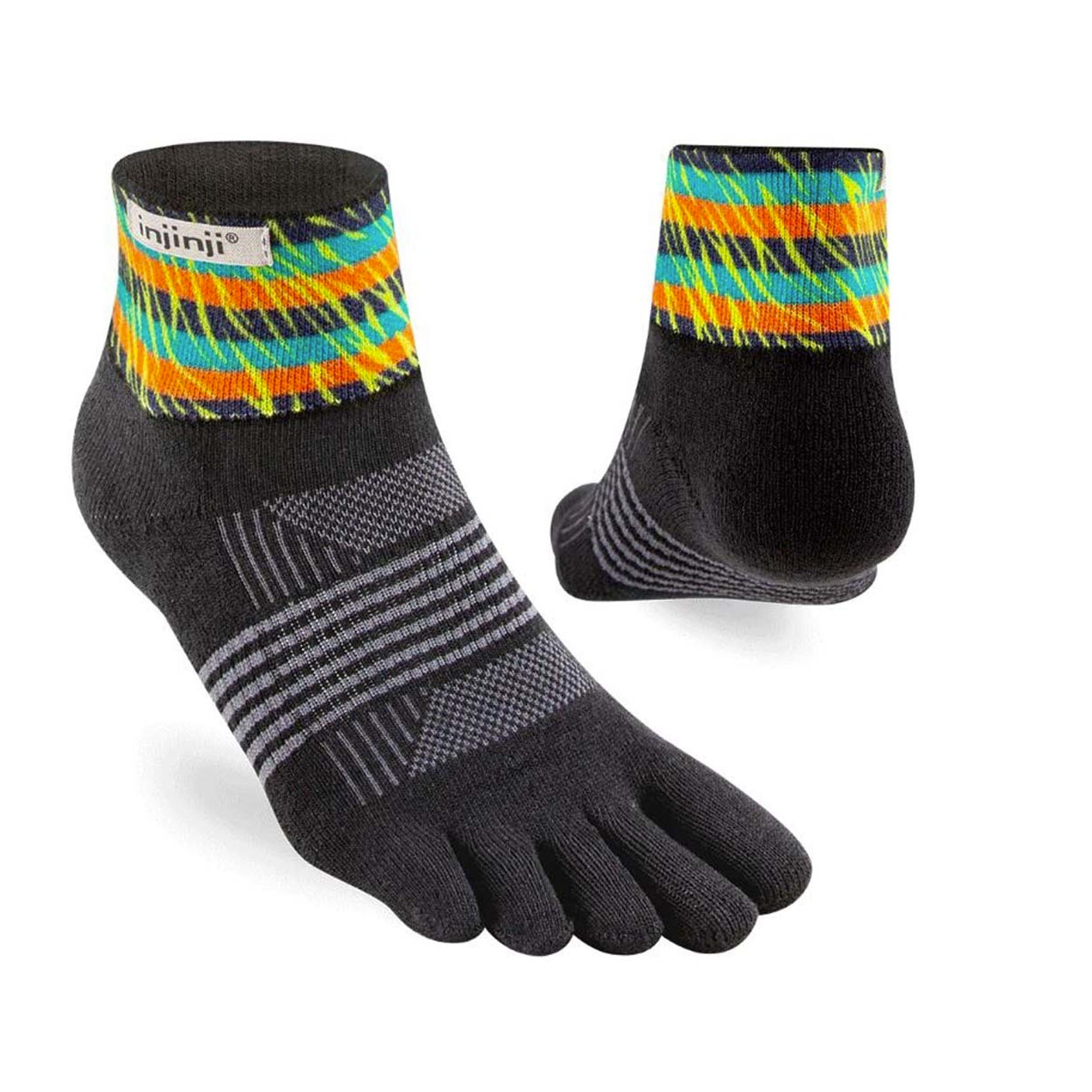 Womens Injinji Trail Spectrum Midweight Mini-Crew Socks