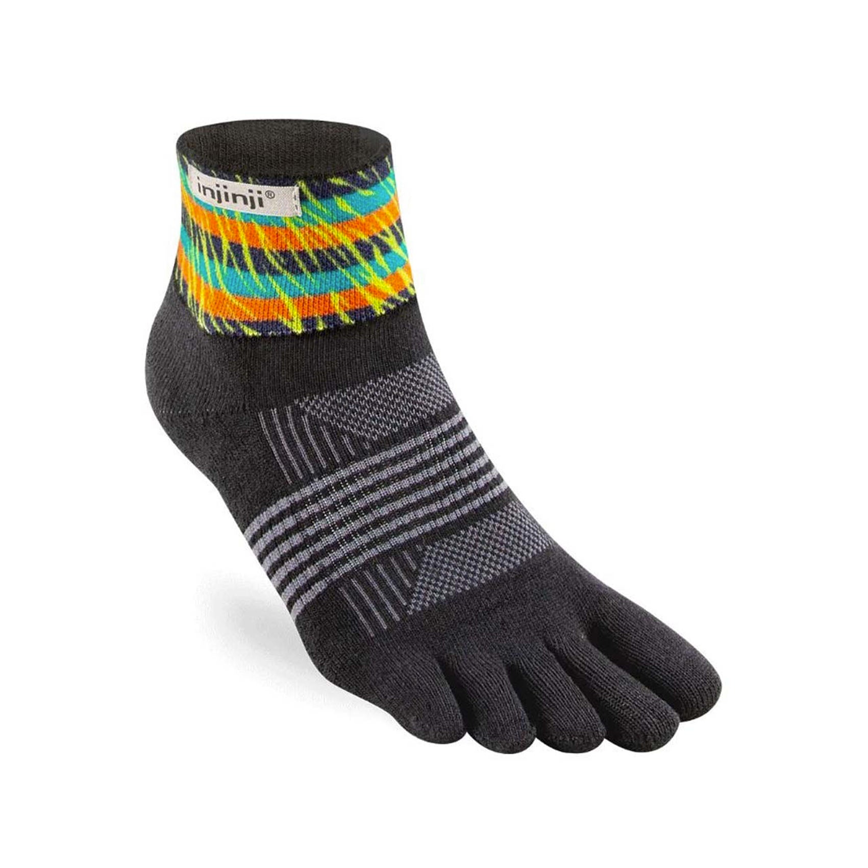 Womens Injinji Trail Spectrum Midweight Mini-Crew Socks