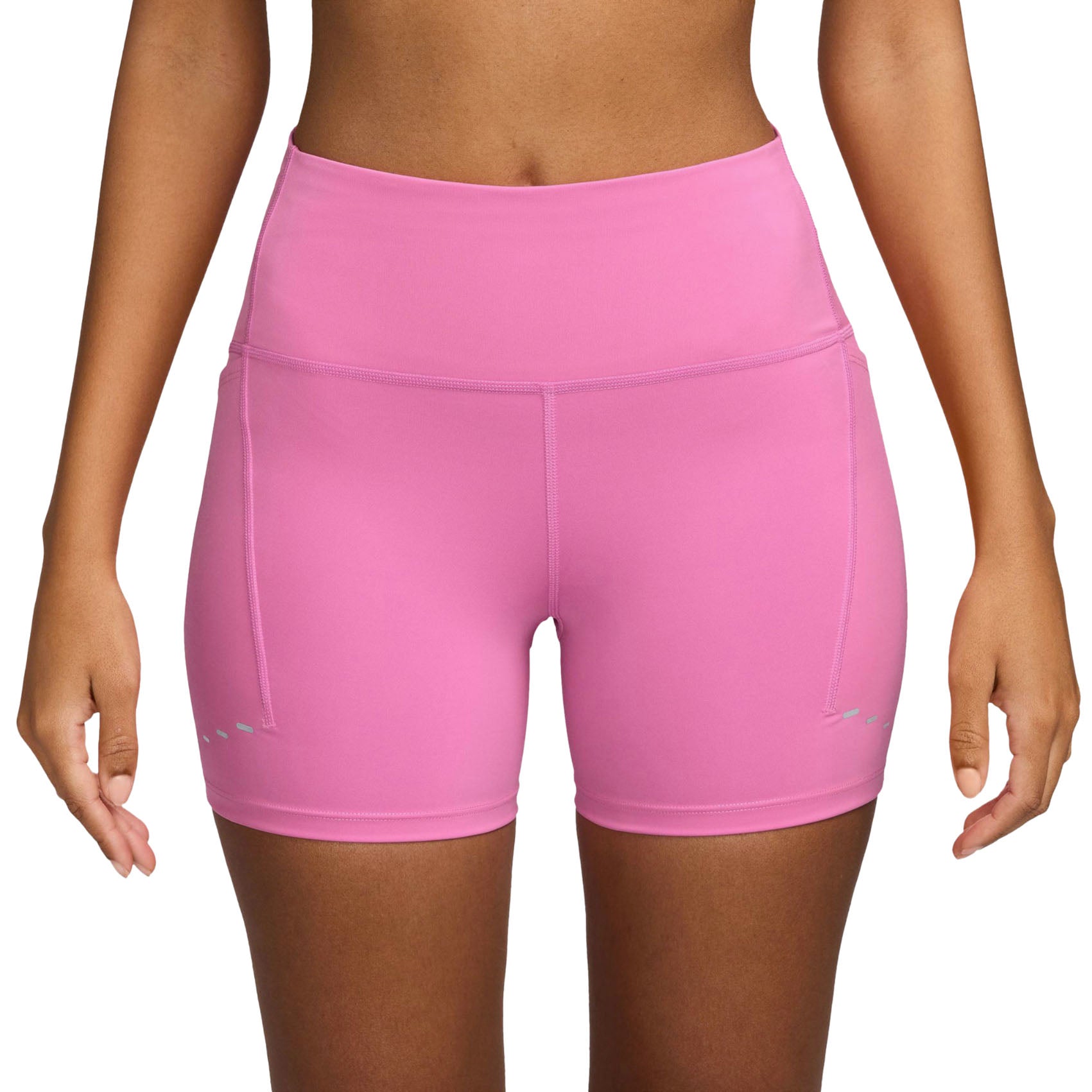 Womens Nike Swift High-Waisted 4 Inch Tight Running Shorts with Pockets