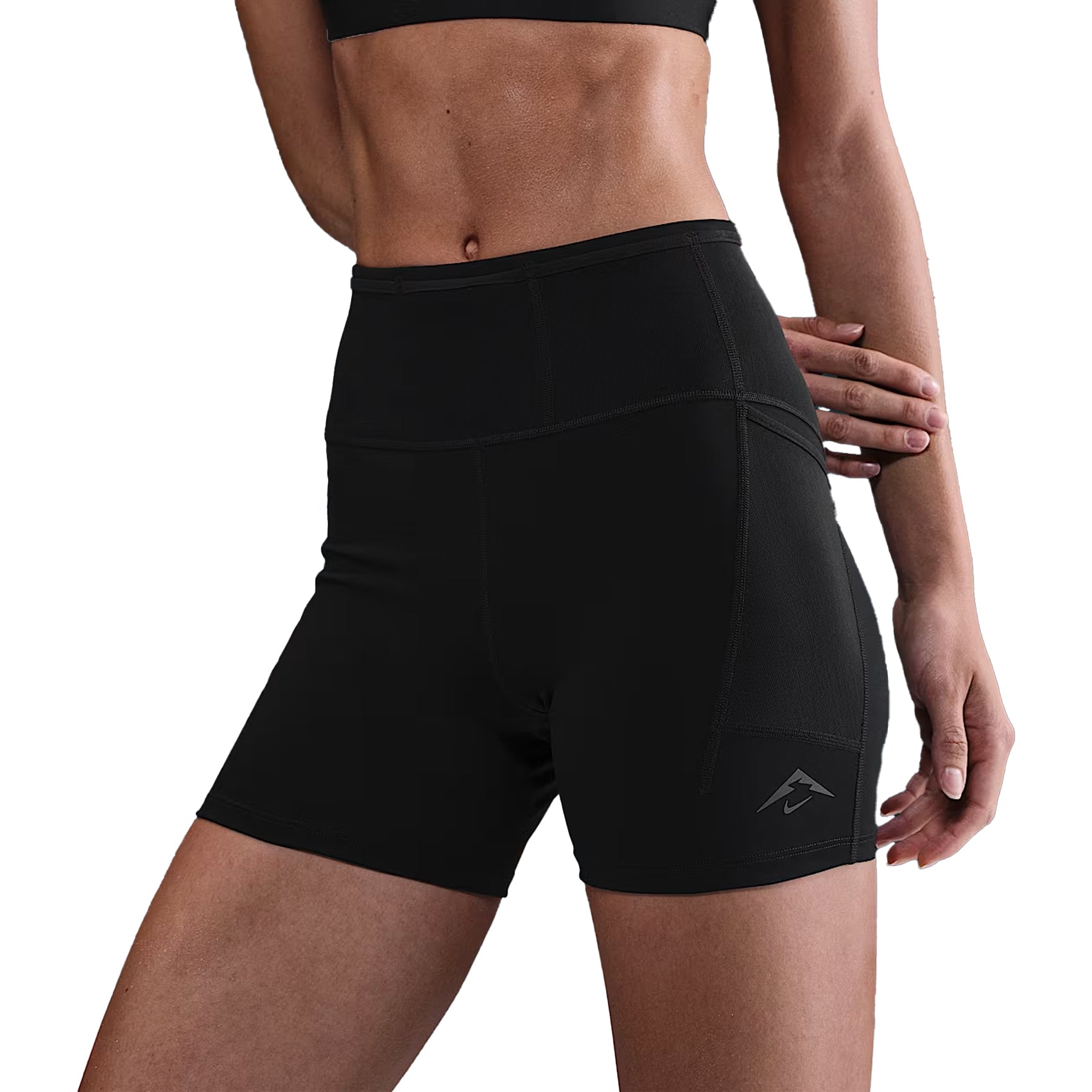 Womens Nike Trail Dri-Fit High Waisted 4 Inch Tight Running Short