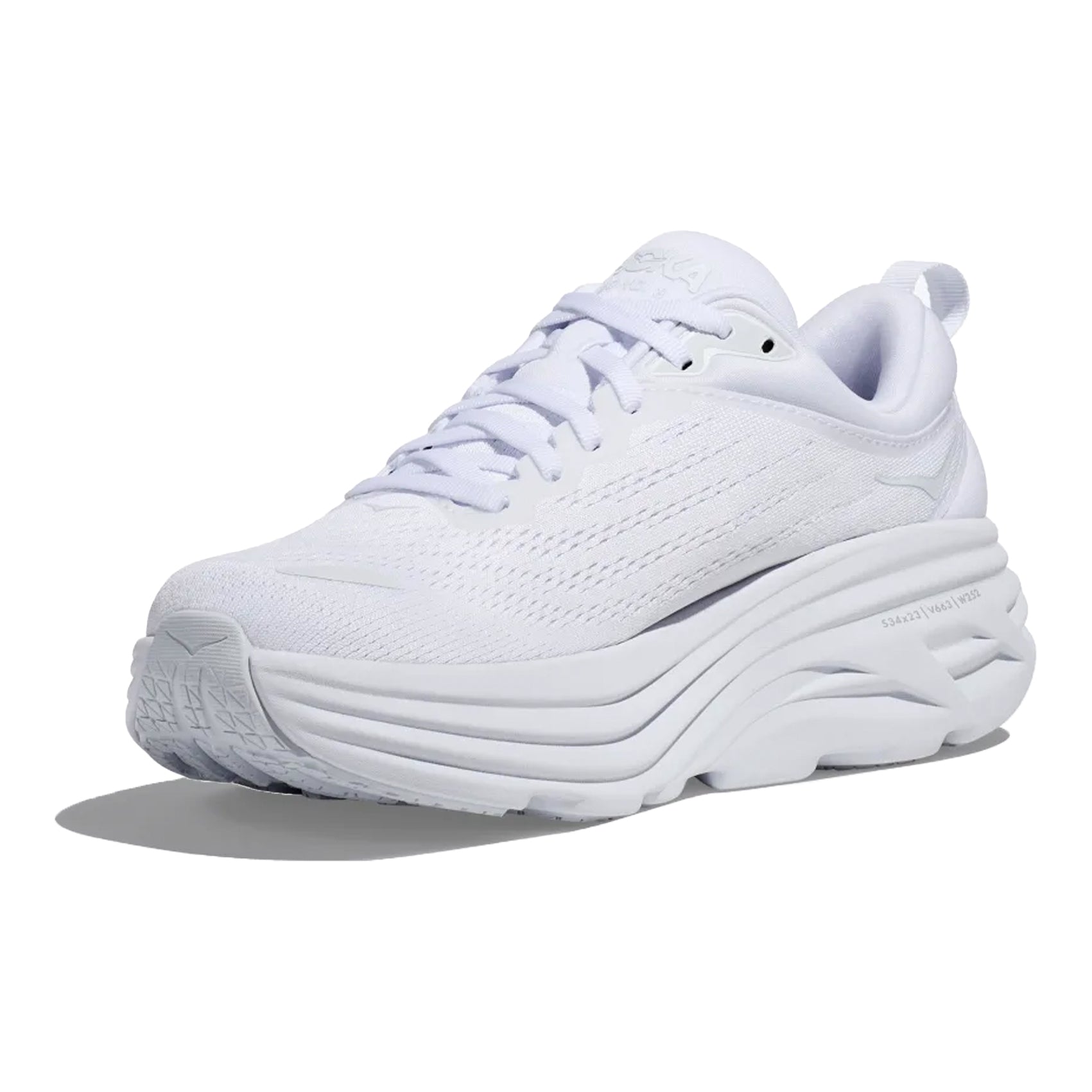 Womens HOKA Bondi 8 - White / White