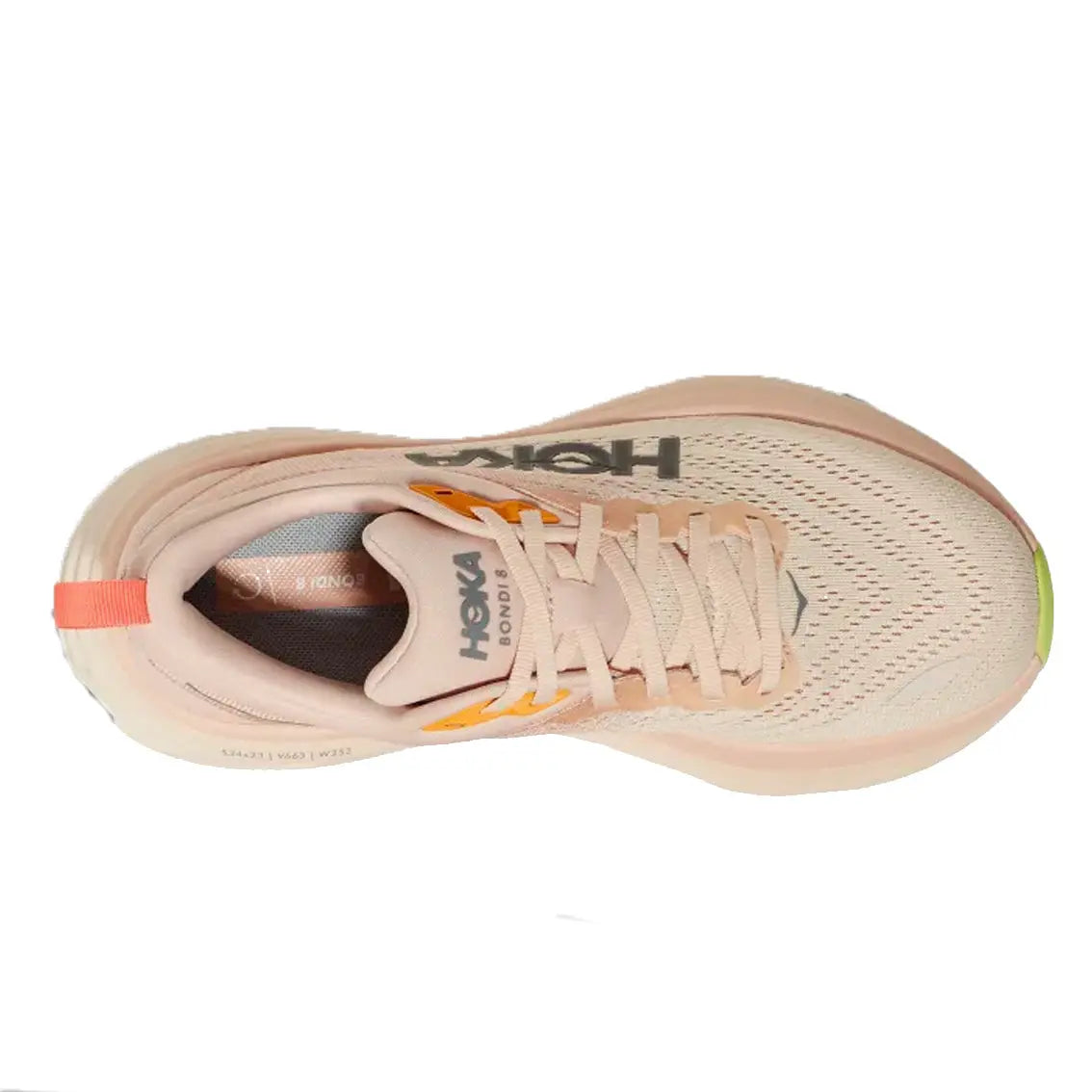 Womens HOKA  Bondi 8 - Cream / Vanilla