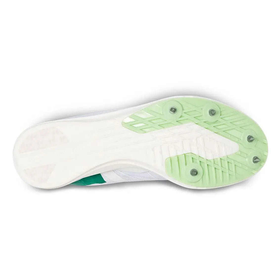 Mens On Running Cloudspike 1500m - Undyed White / Mint