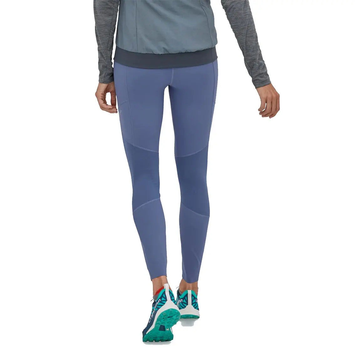 Patagonia Women's Endless Run 7/8 Tights-Journey Blue/Purple-Size:Large-New  $110